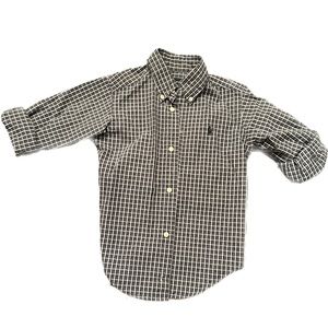 Polo Ralph Lauren • Navy Plaid Button Down (3T)